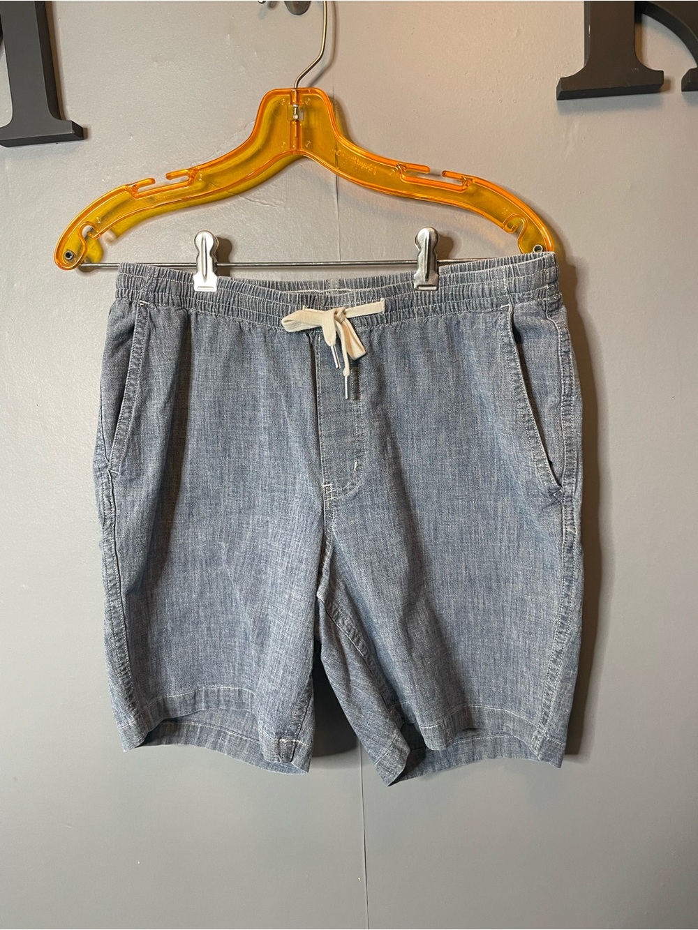 Lands End Casual Drawstring Shorts - Light‎ Denim Blue size small